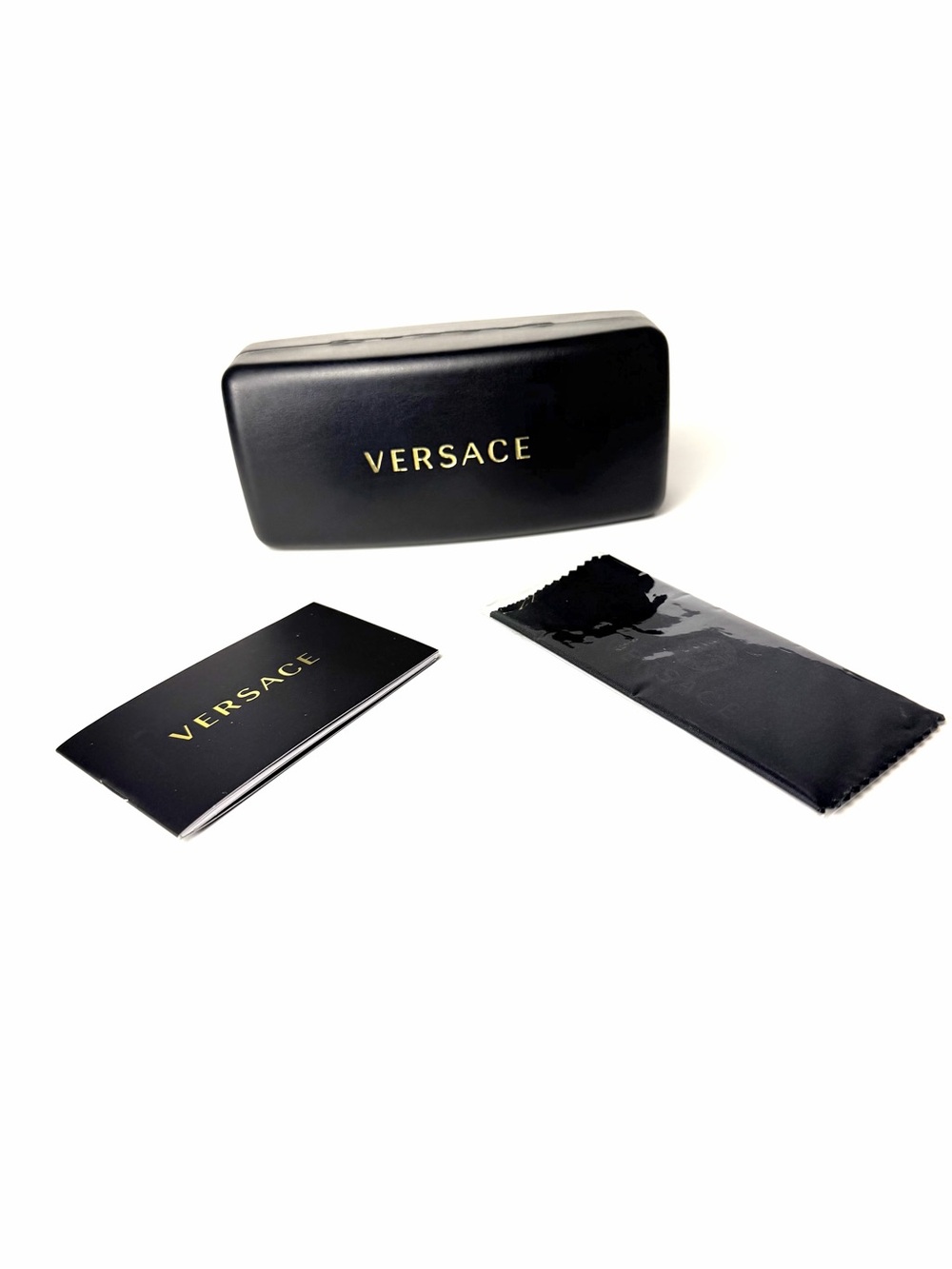 Versace Mod 4421 F GB1/87 Black Dark Grey Gold Authentic New 4421F NWT - Picture 7 of 8